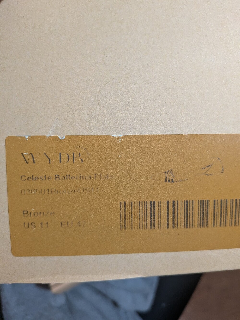 Celeste Ballerina Flats Bronze NWB- Size 11 - Picture 11 of 14